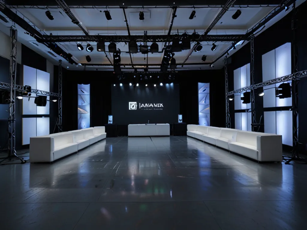 Product launch event setup